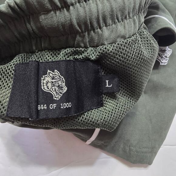 Darc Sport Darby Track Shorts Army Green EUC Size L Large - Picture 2 of 10